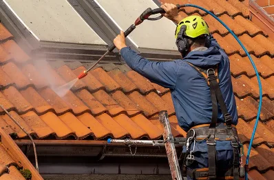 Démoussage et hydrofuge de toiture à Landeleau